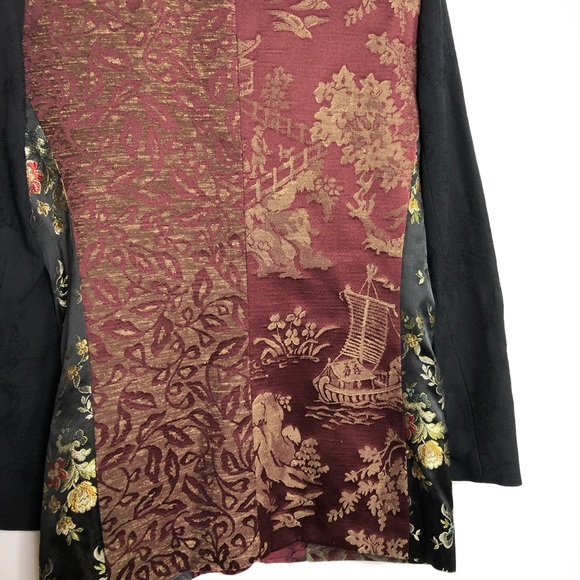 Reflections from the heart color fabric black jacquard blazer - Picture 4 of 12